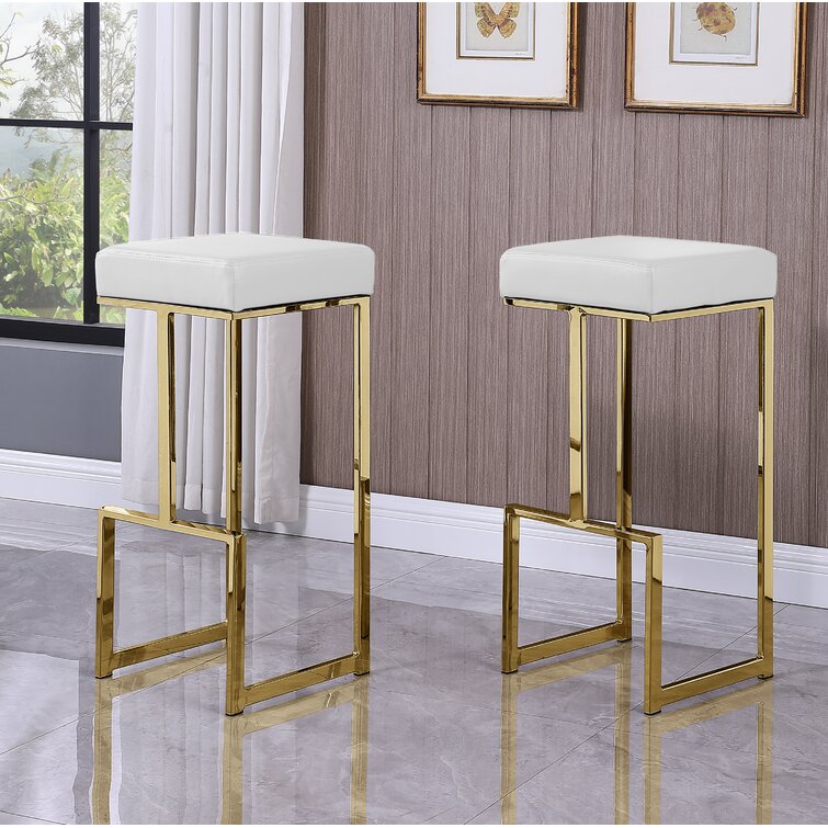 White and gold bar deals stools canada